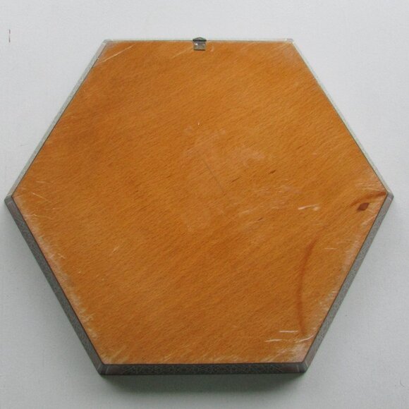Unique 6-Sided Wood Tray with Inlays - Vintage - Picture 6 of 6